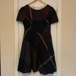 ModCloth Plaid MIDI Dress